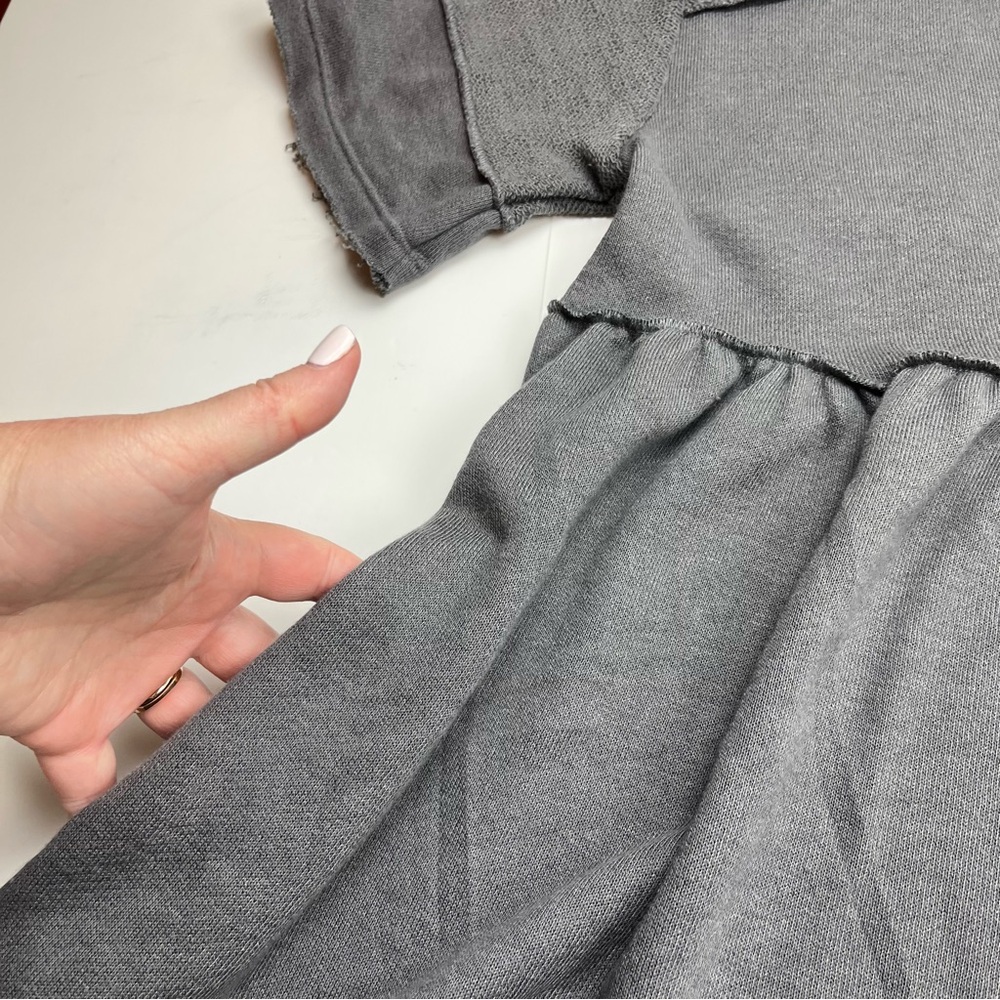 Three Bird Nest Moonlit Orchard Tunic Babydoll Dress Womens Medium Grey Gray NEW - Picture 7 of 12